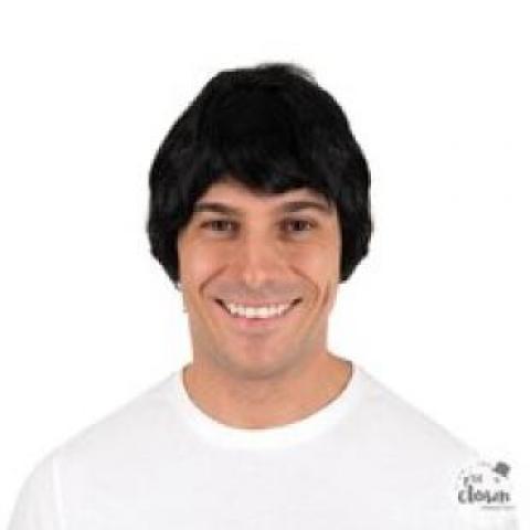 Perruque homme noire