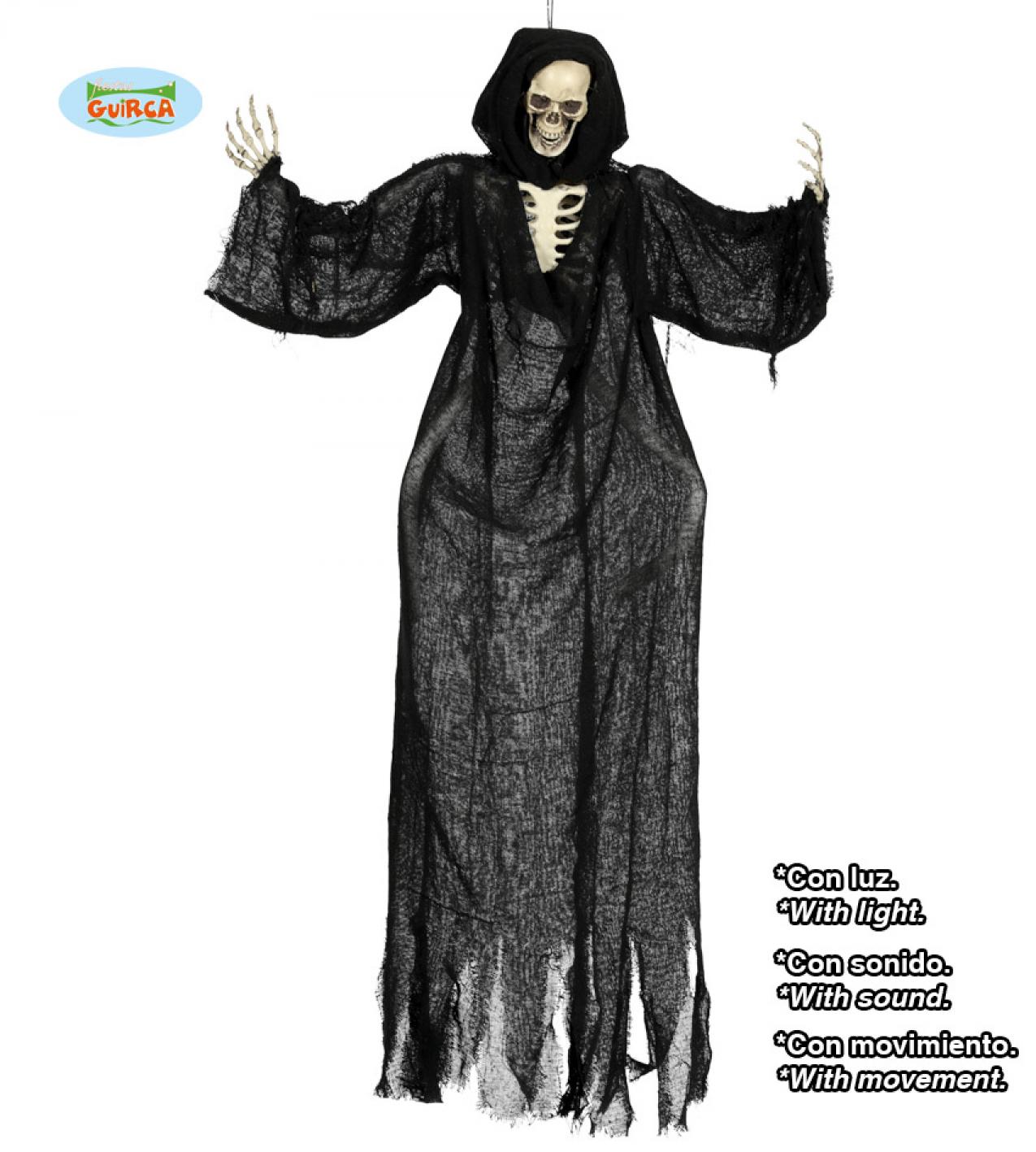 Suspension squelette son lumière et mouvement