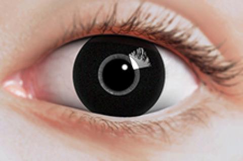Paire de lentilles cosmétiques BLACK NOIRES hebdomadaires