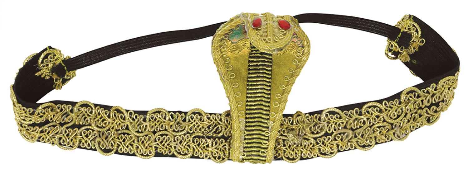 Bandeau de tête Cléopatre serpent cobra