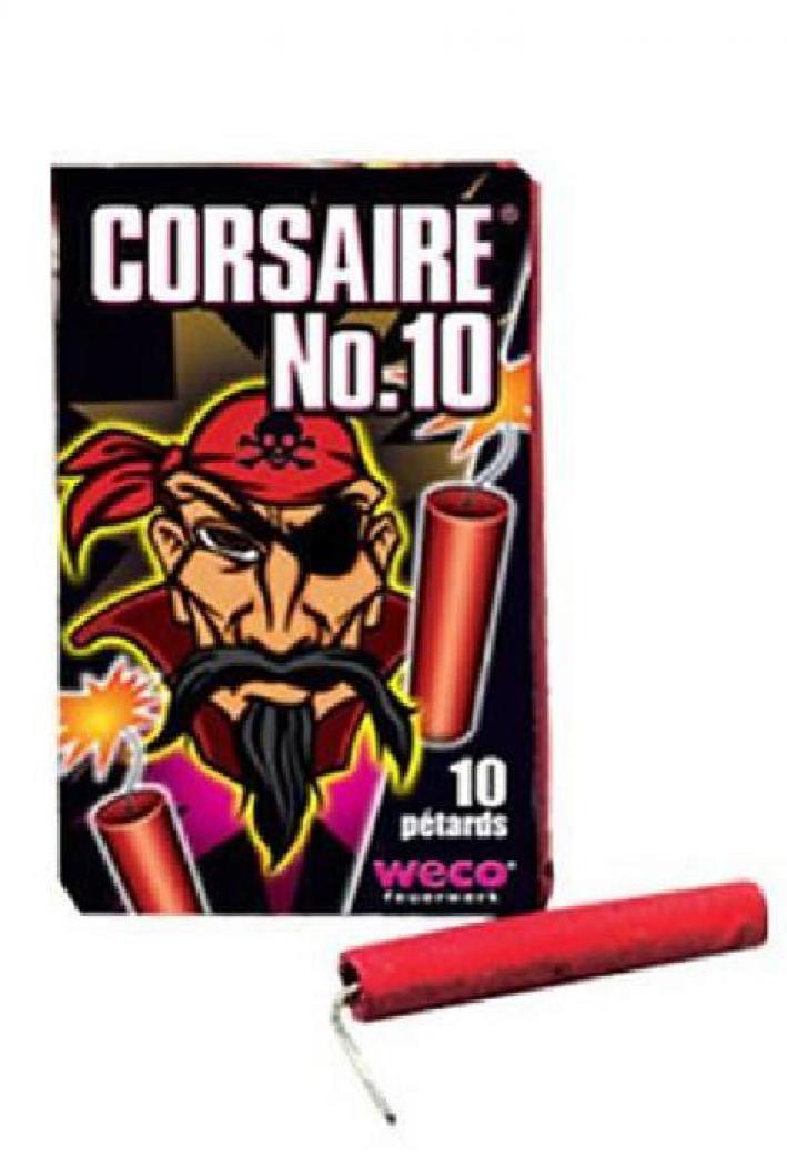5 Paquets de pétards Weco corsaire 10