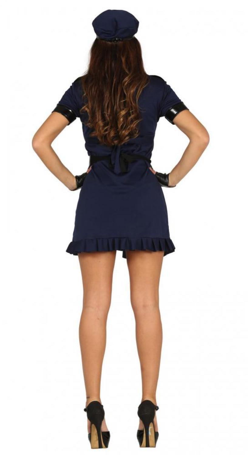 Robe policière avec ceinture et casquette taille M