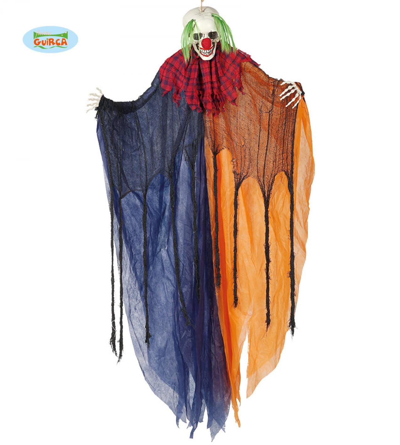 Clown suspendu 170cm lumineux et sonore