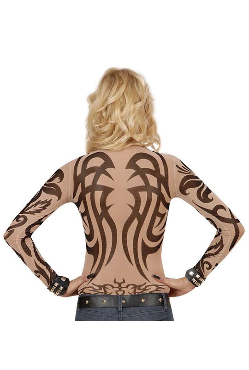 Tee shirt tatoo tribal femme