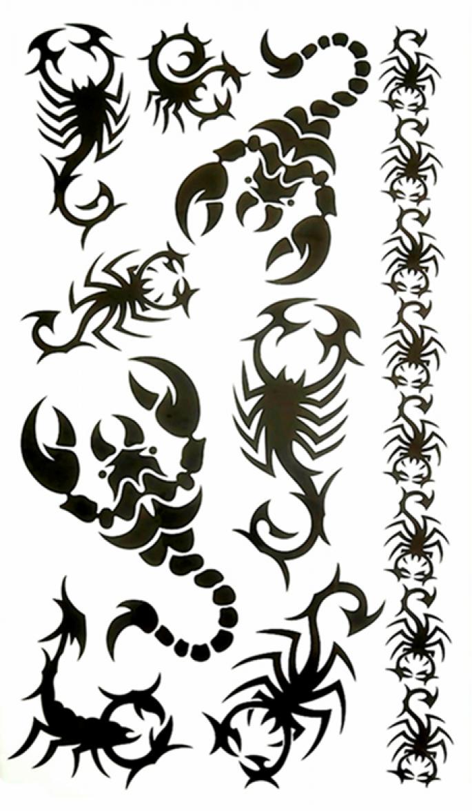 Tatouage temporaire scorpions