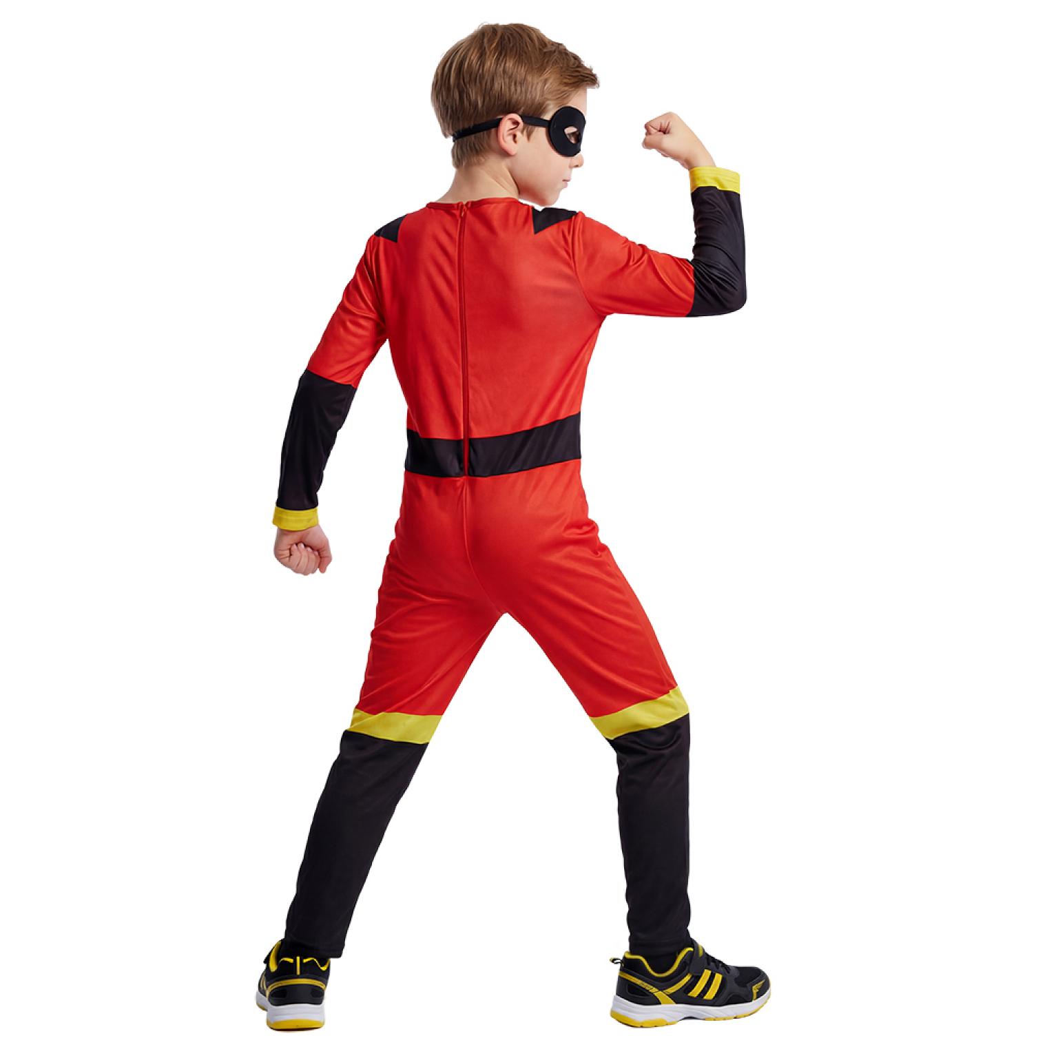 Super-héros famille indestructible rouge enfant mixte taille 5/6 ans