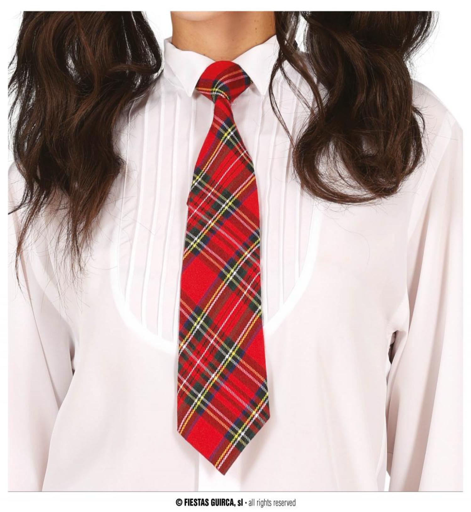 Cravate étudiante ou tartan écossais