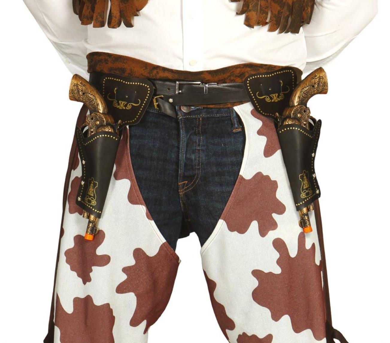 Ceinturon 2 pistolets cow-boy