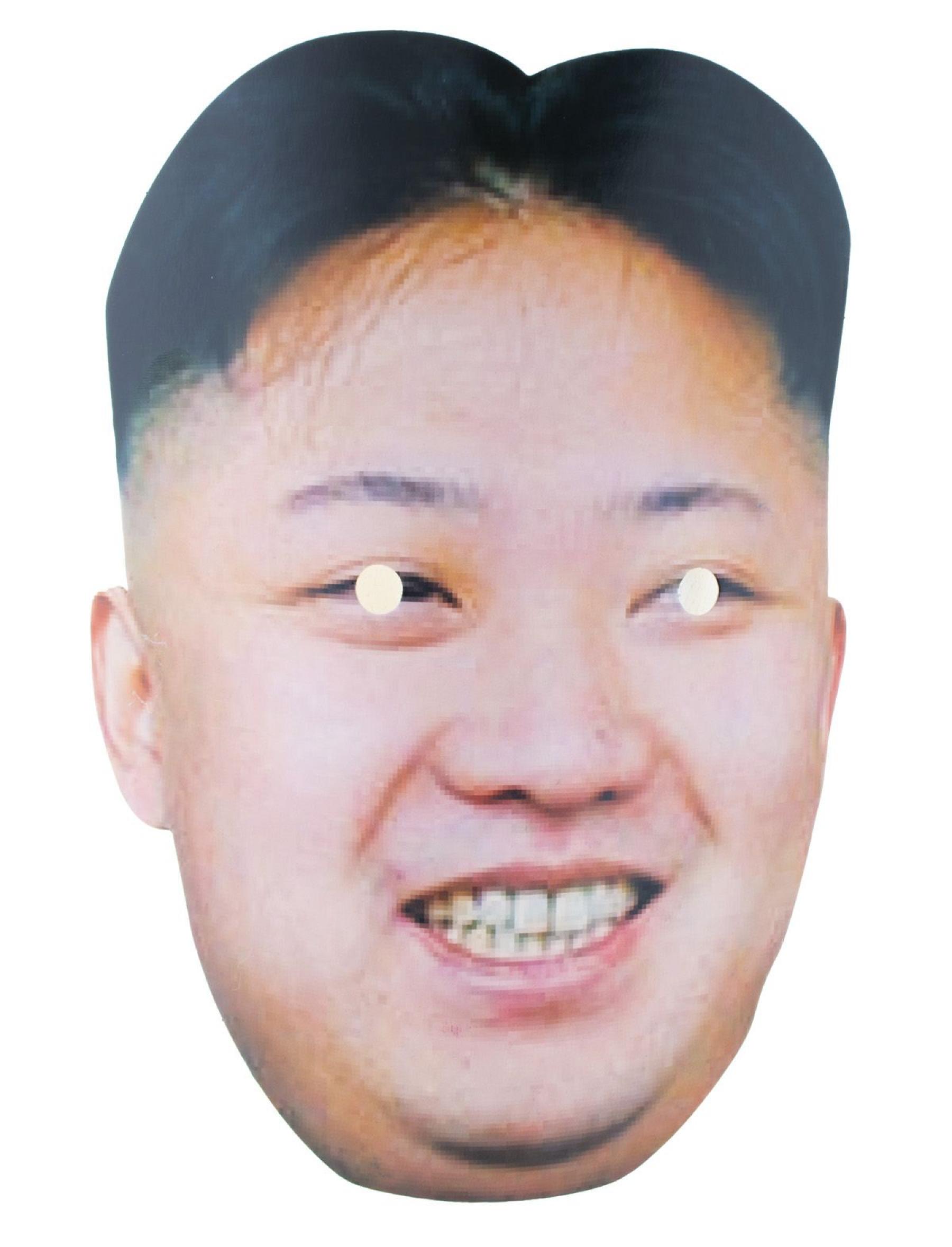 Masque carton Kim Jong Un