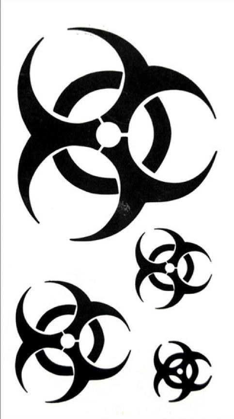 Tatouage temporaire virus