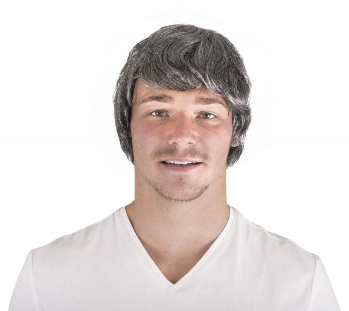 Perruque homme grise