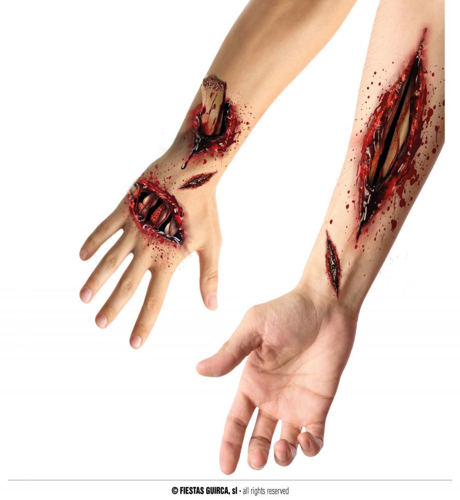 Tatouages blessures ouvertes