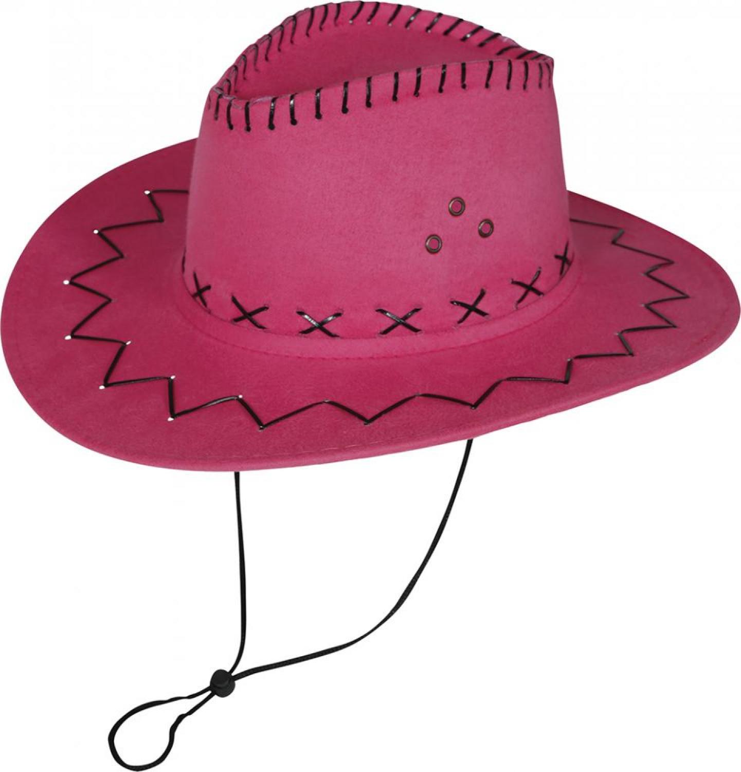 Chapeau cow boy vacher rose