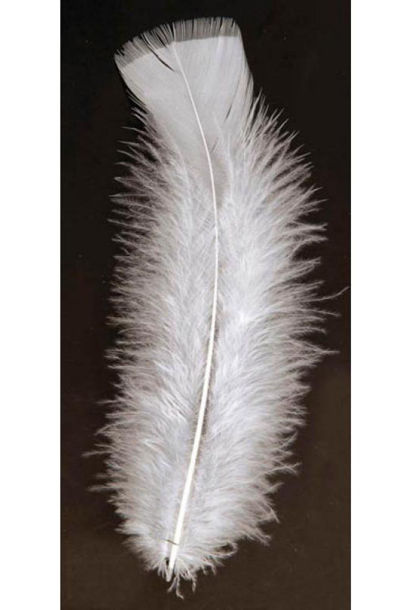 100 Plumes blanches de 10cm