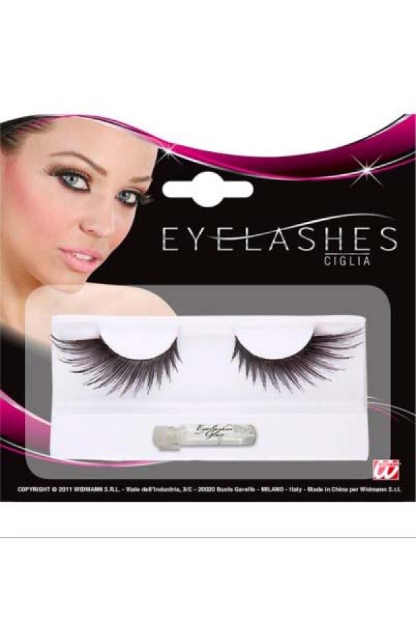 Faux cils noir forme ailes