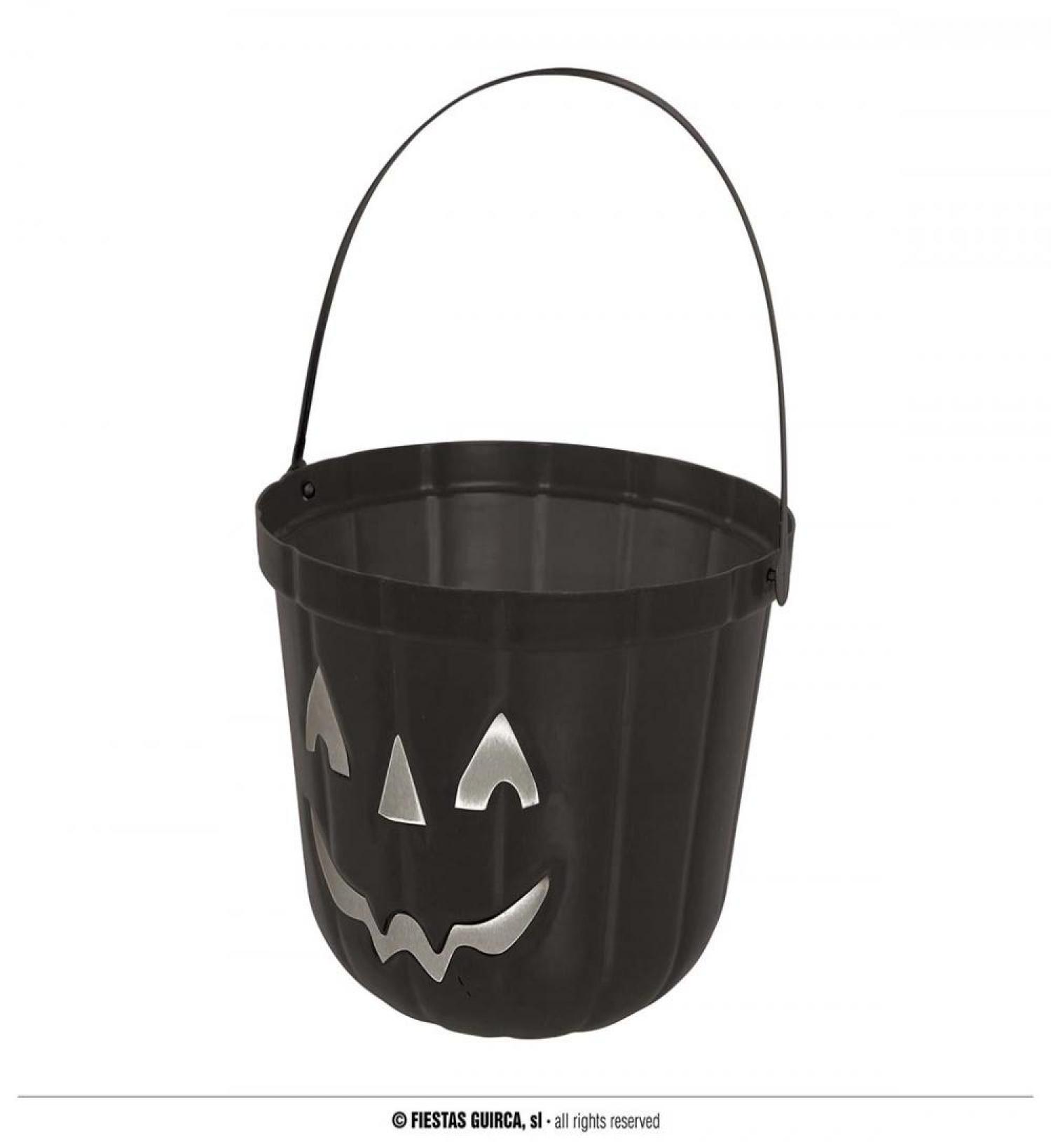 Seau citrouille noir