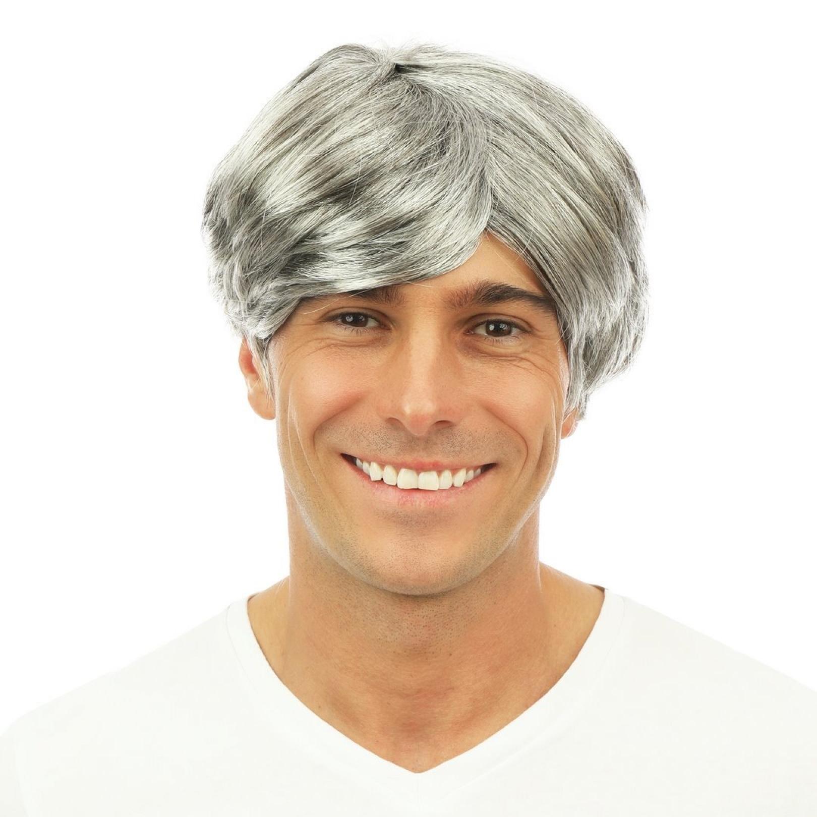 Perruque homme grise