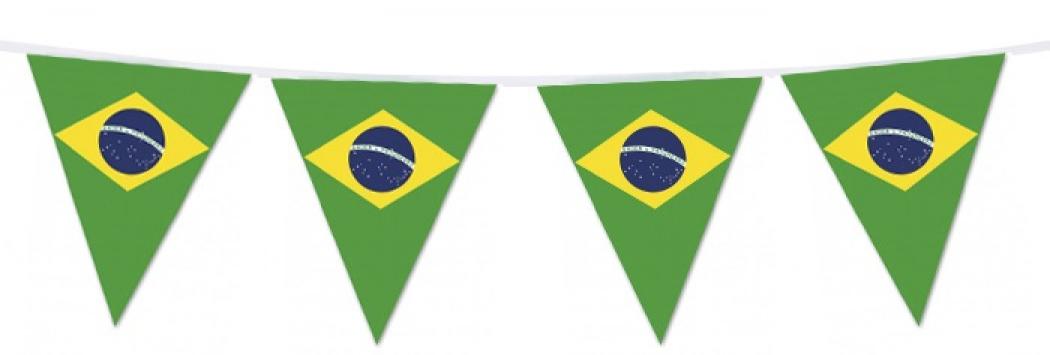 Guirlande Brésil PVC 6m 20 fanions