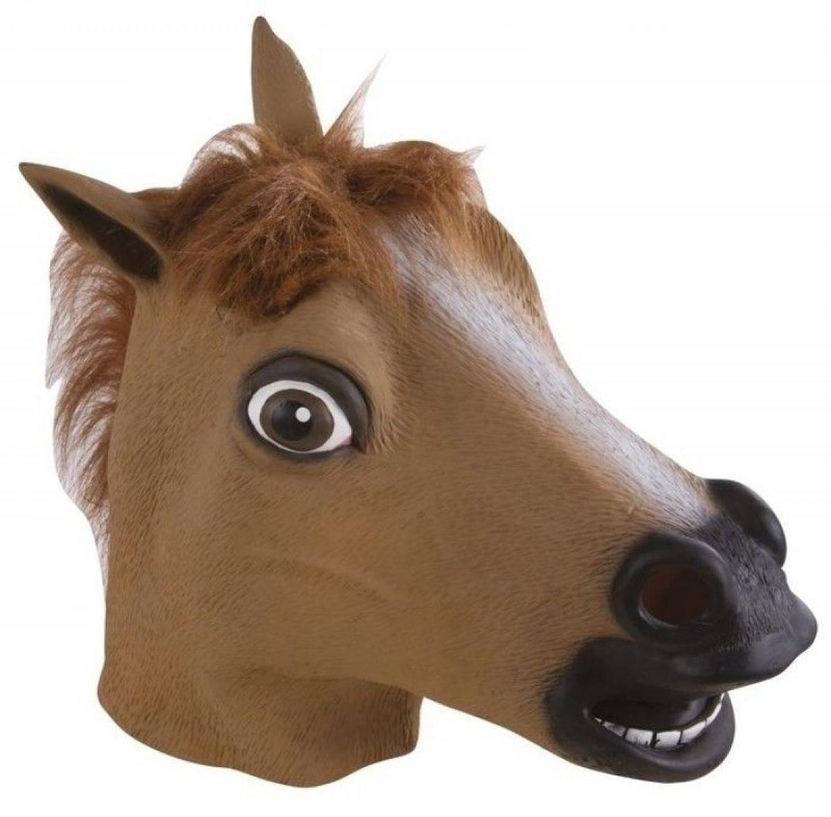 Masque cheval marron