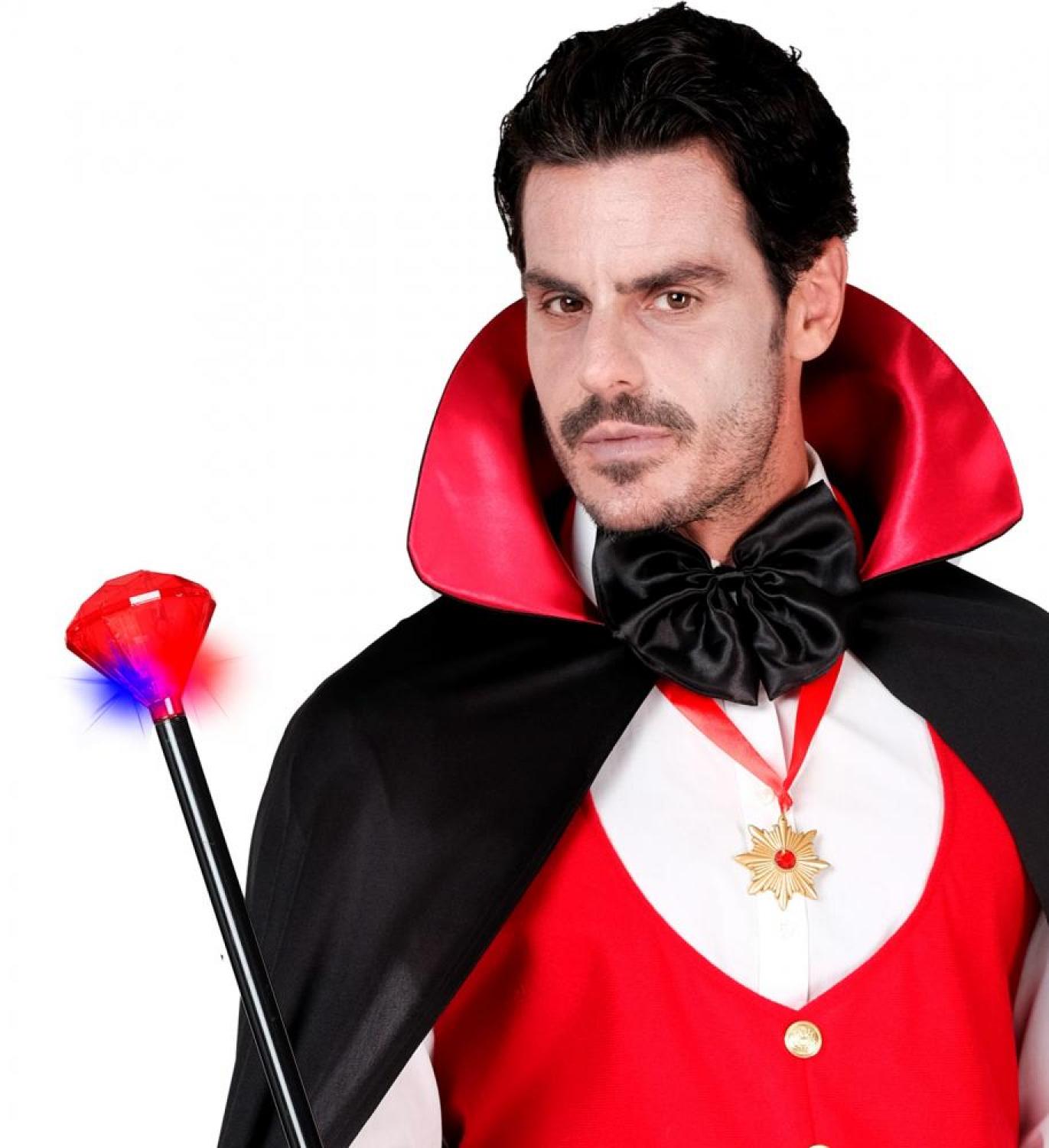 Canne à pommeau rouge lumineux