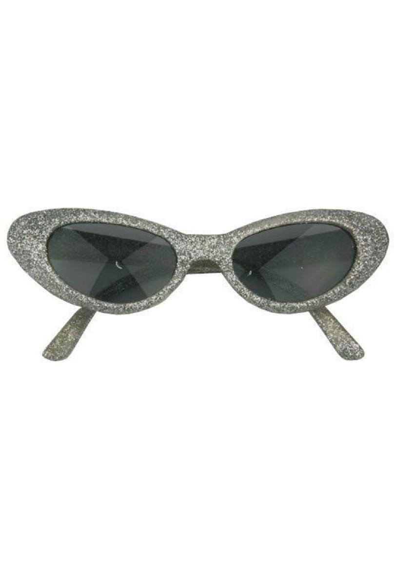 Lunettes années 50 à paillettes