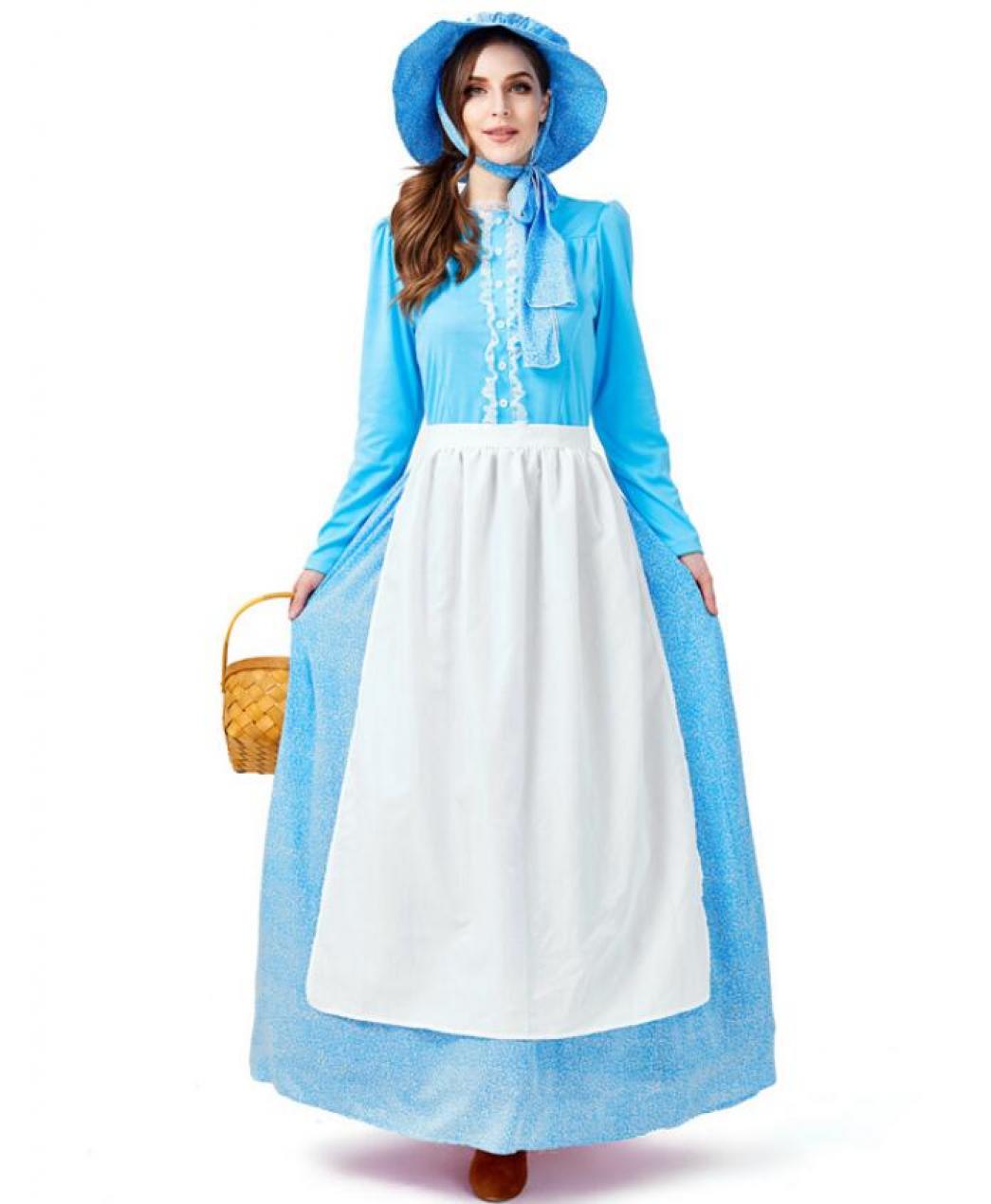 Robe western bleue taille M