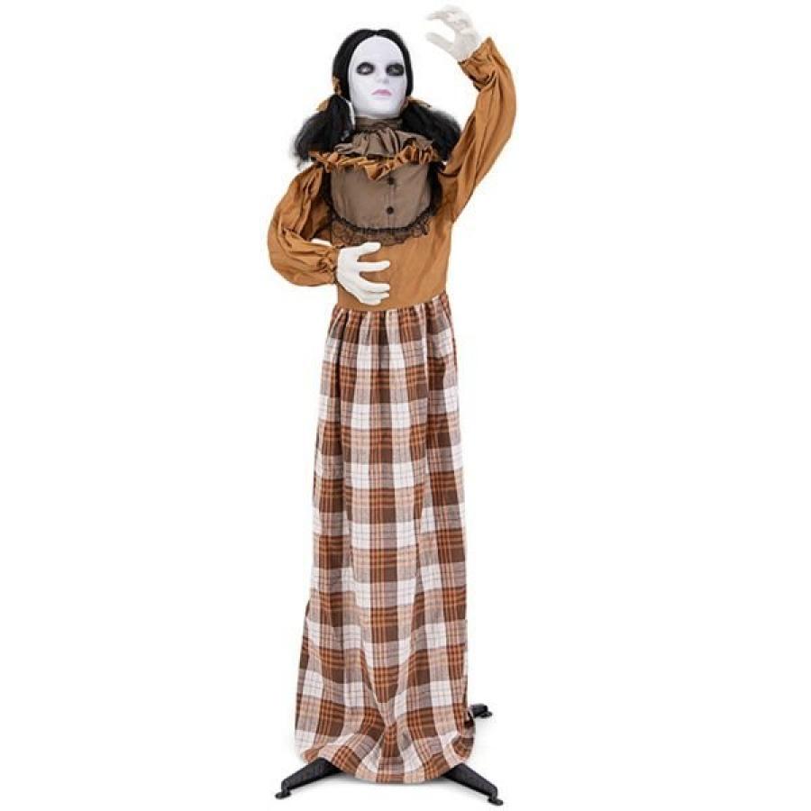 Automate animatronic femme avec double tête qui monte et qui descend 160cm