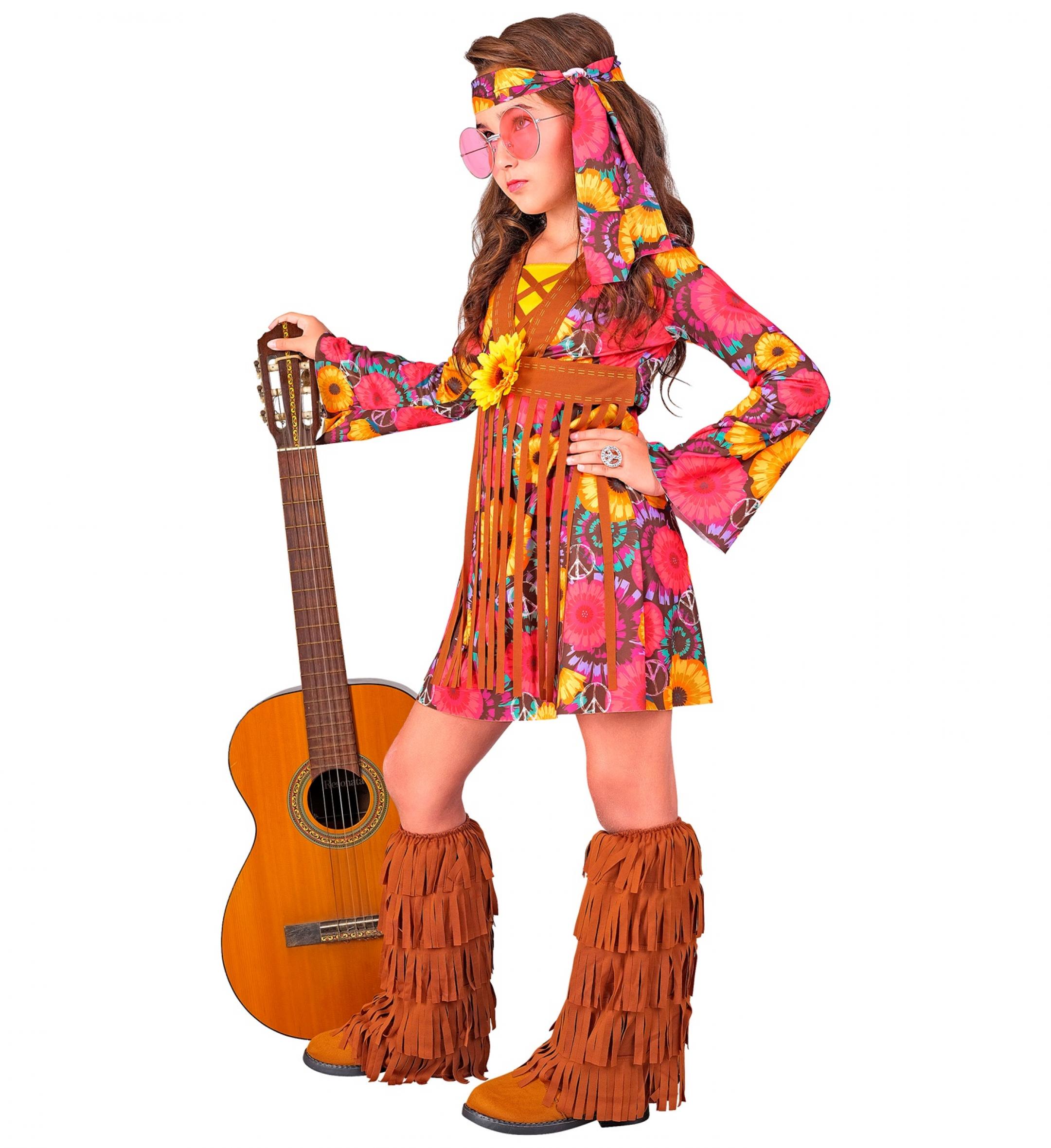 Robe hippie flower fille taille 5/7 ans