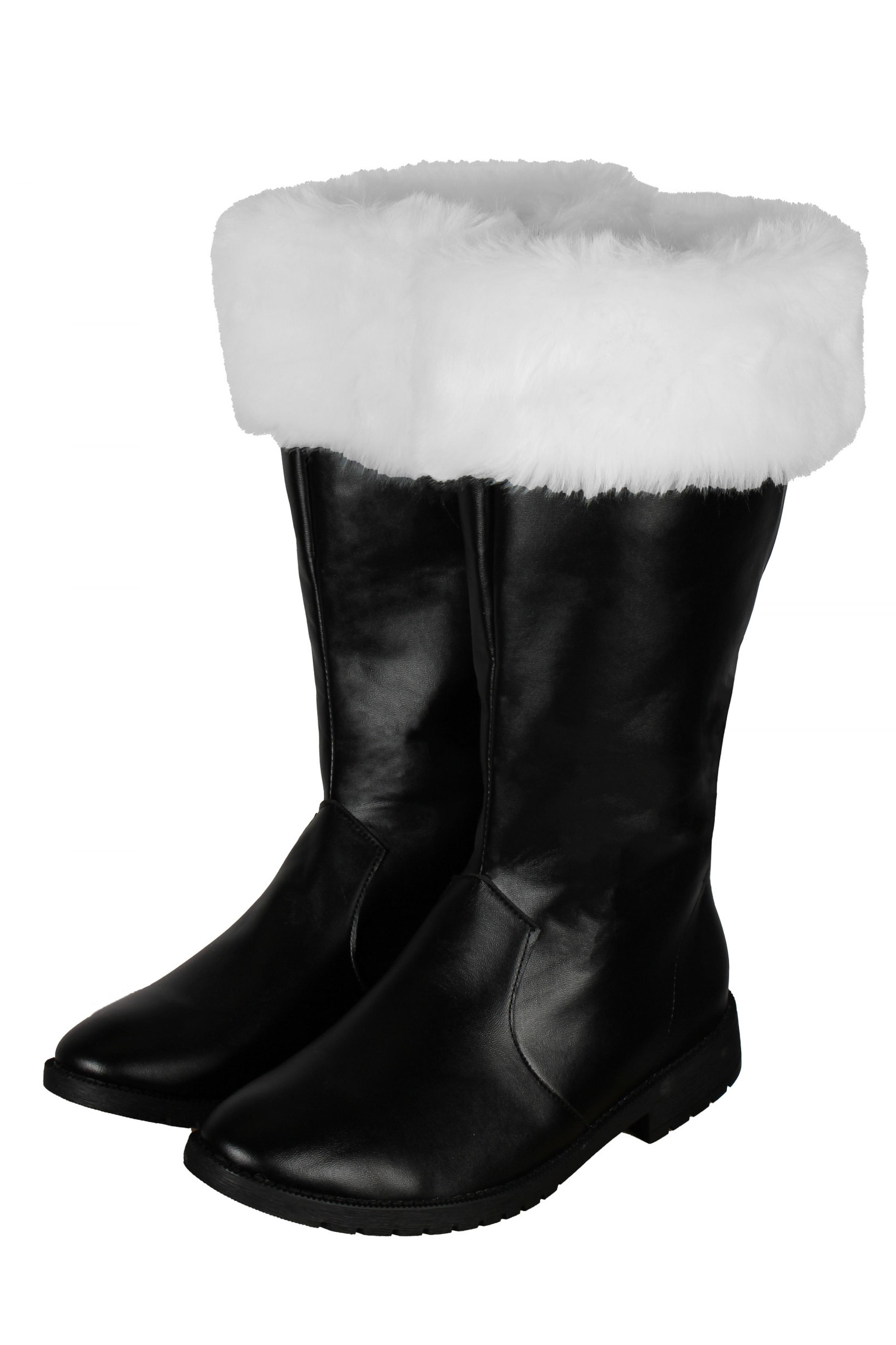 Bottes de Père Noël luxe à fourrure simili cuir taille 43/44