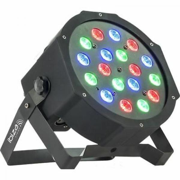 Projecteur à LED RGB 18 LED DMX