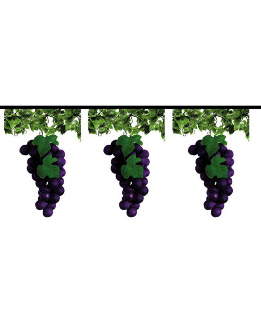 Guirlande 12 fanions raisins
