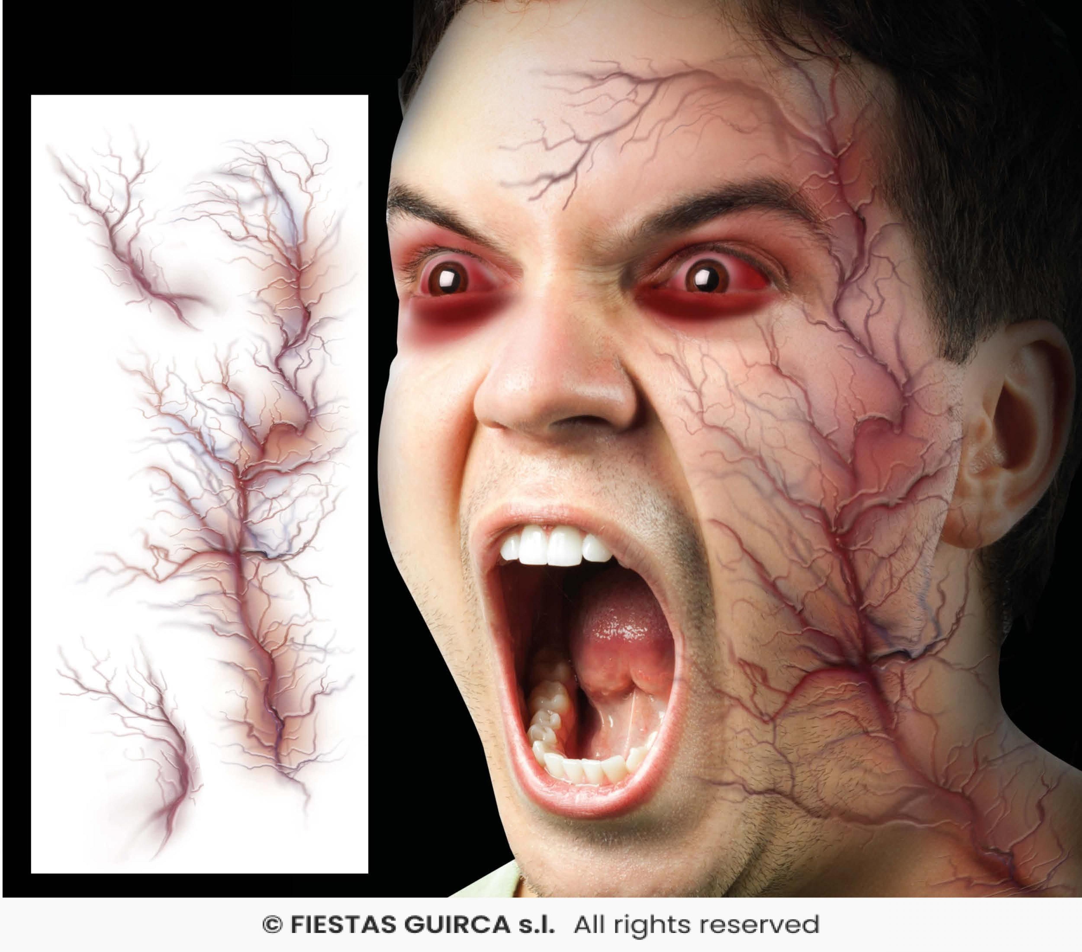 Tatouages veines visage