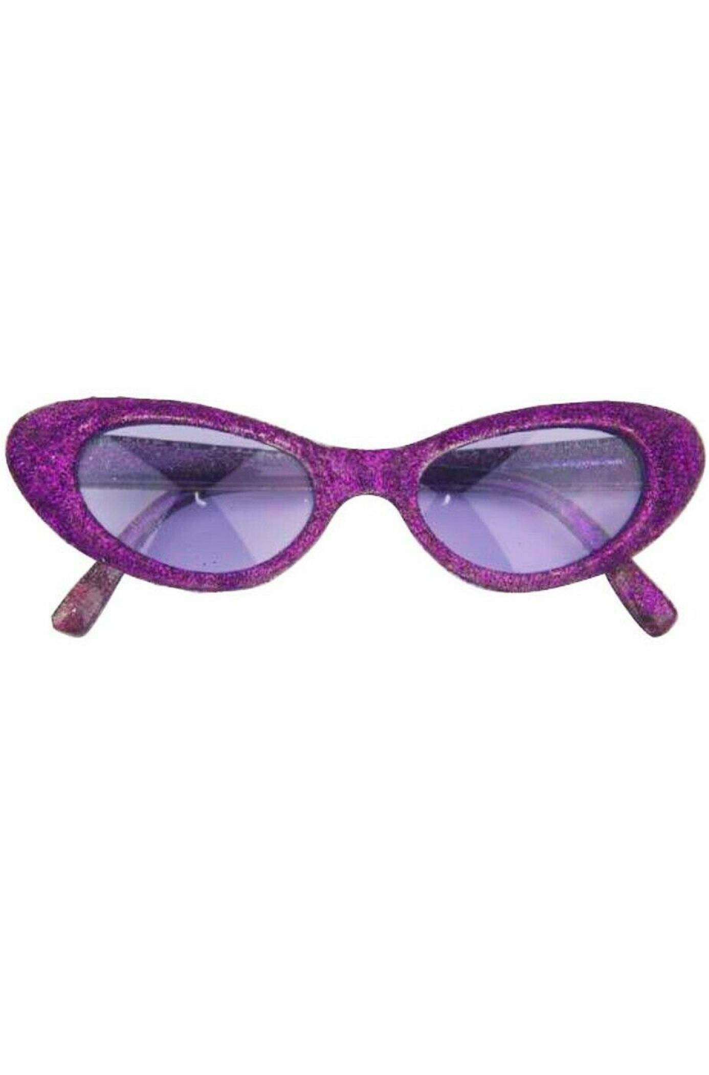 Lunettes années 50 à paillettes