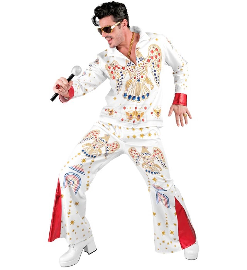 Déguisement Fast Costume Elvis roi du Rock'n Roll réaliste taille XL