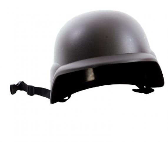 Casque protection Swat noir ultra réaliste