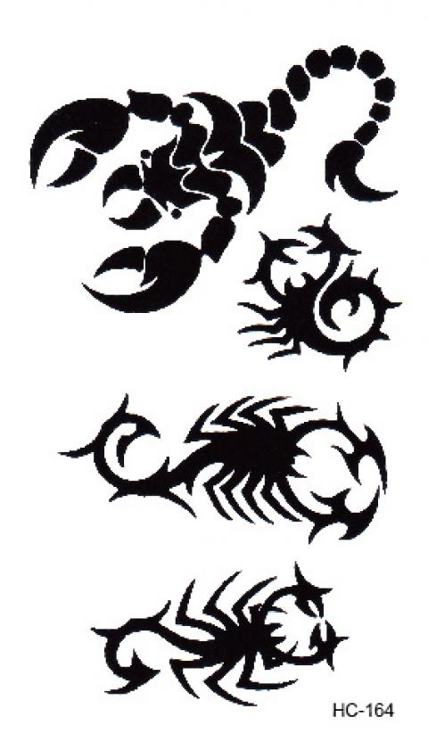 Tatouage temporaire scorpions