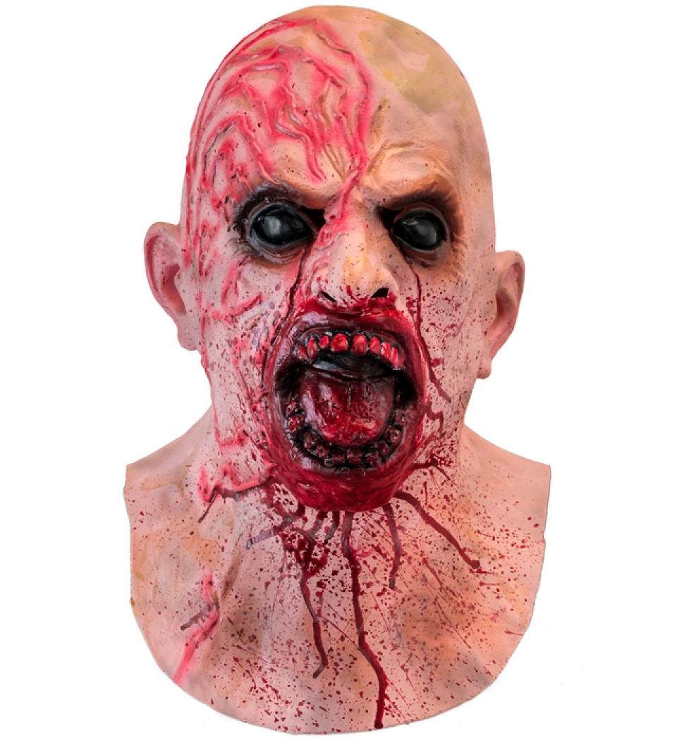 Masque entier zombie ensanglanté en latex