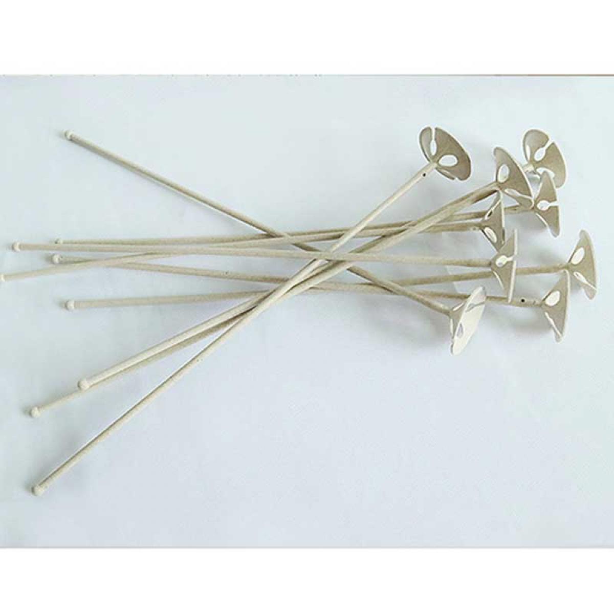 100 tiges à ballons 100% biodégradables