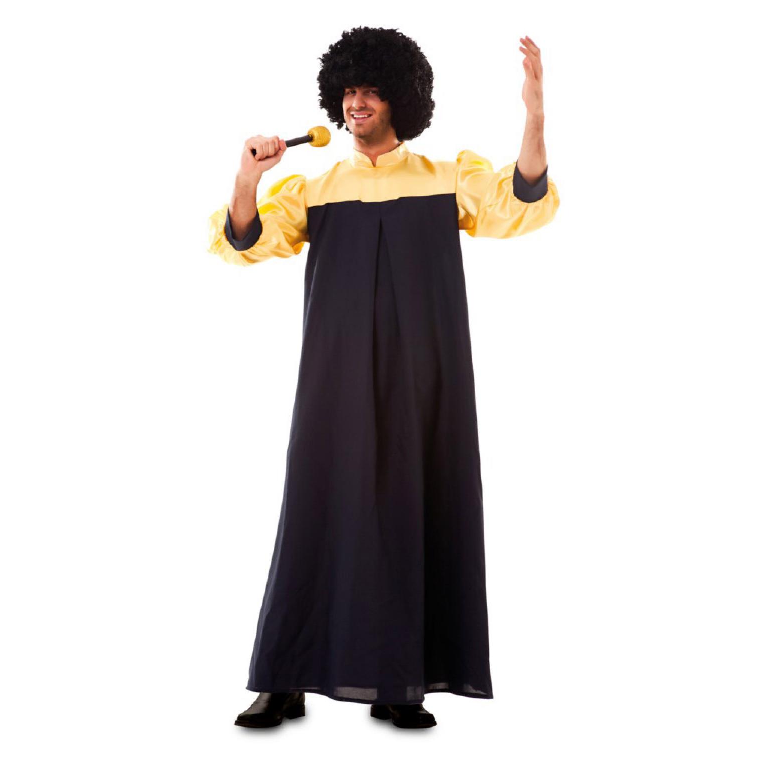 Robe gospel noir et jaune