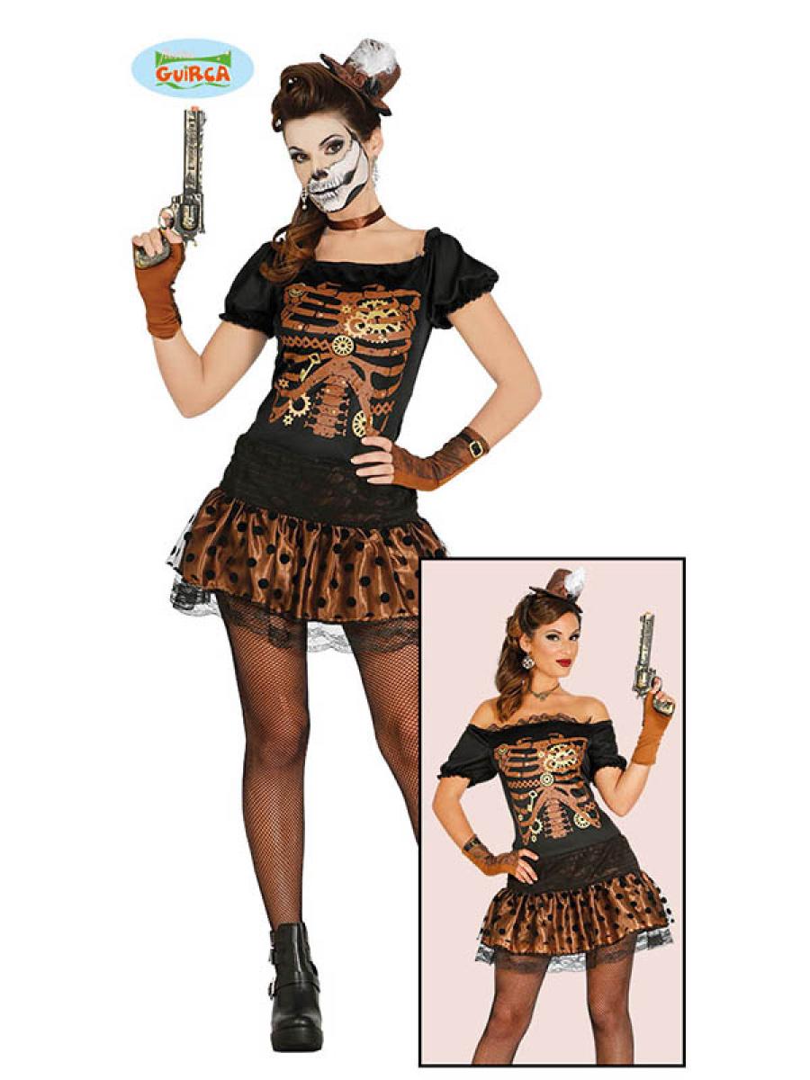 Robe Steampunk squelette taille S