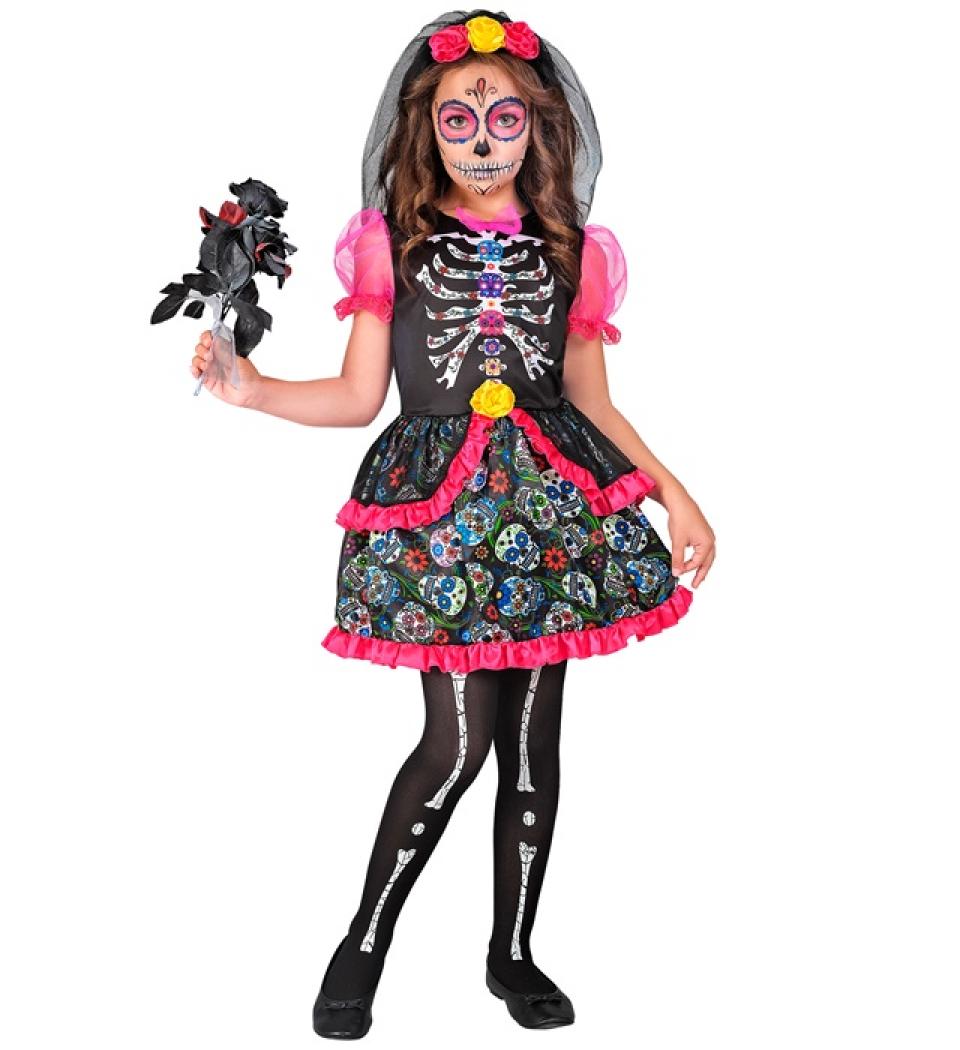 Robe fille jour des morts taille 2/3 ans