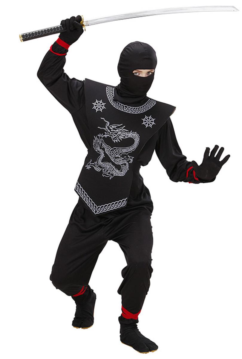 Ninja noir du dragon 8/10 ans