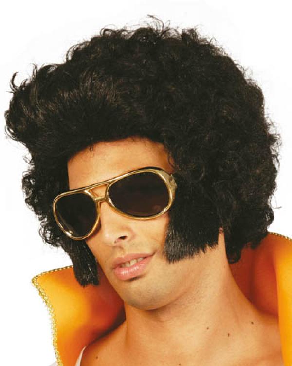Perruque Elvis roi du Rock'n Roll