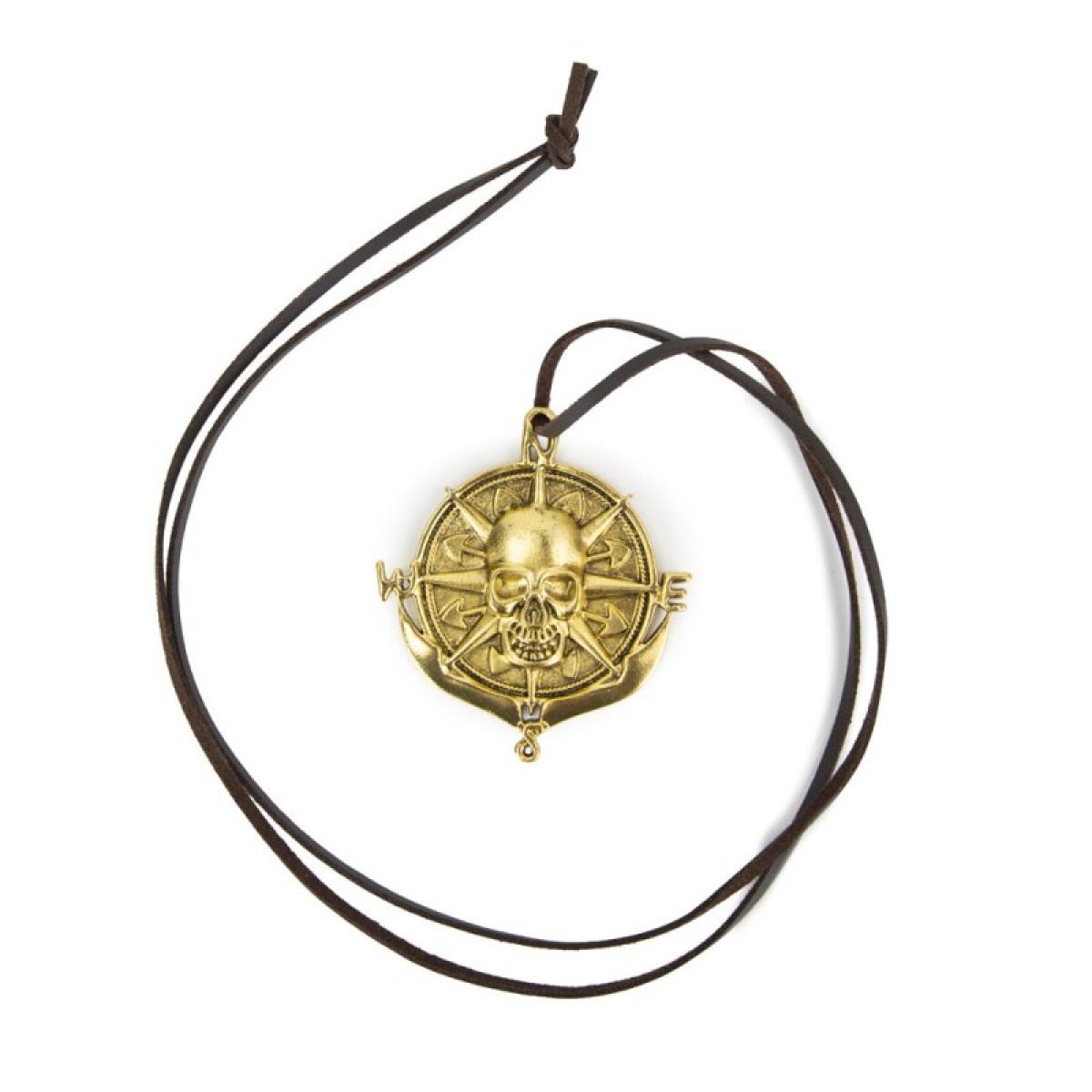 Collier de pirate métal or