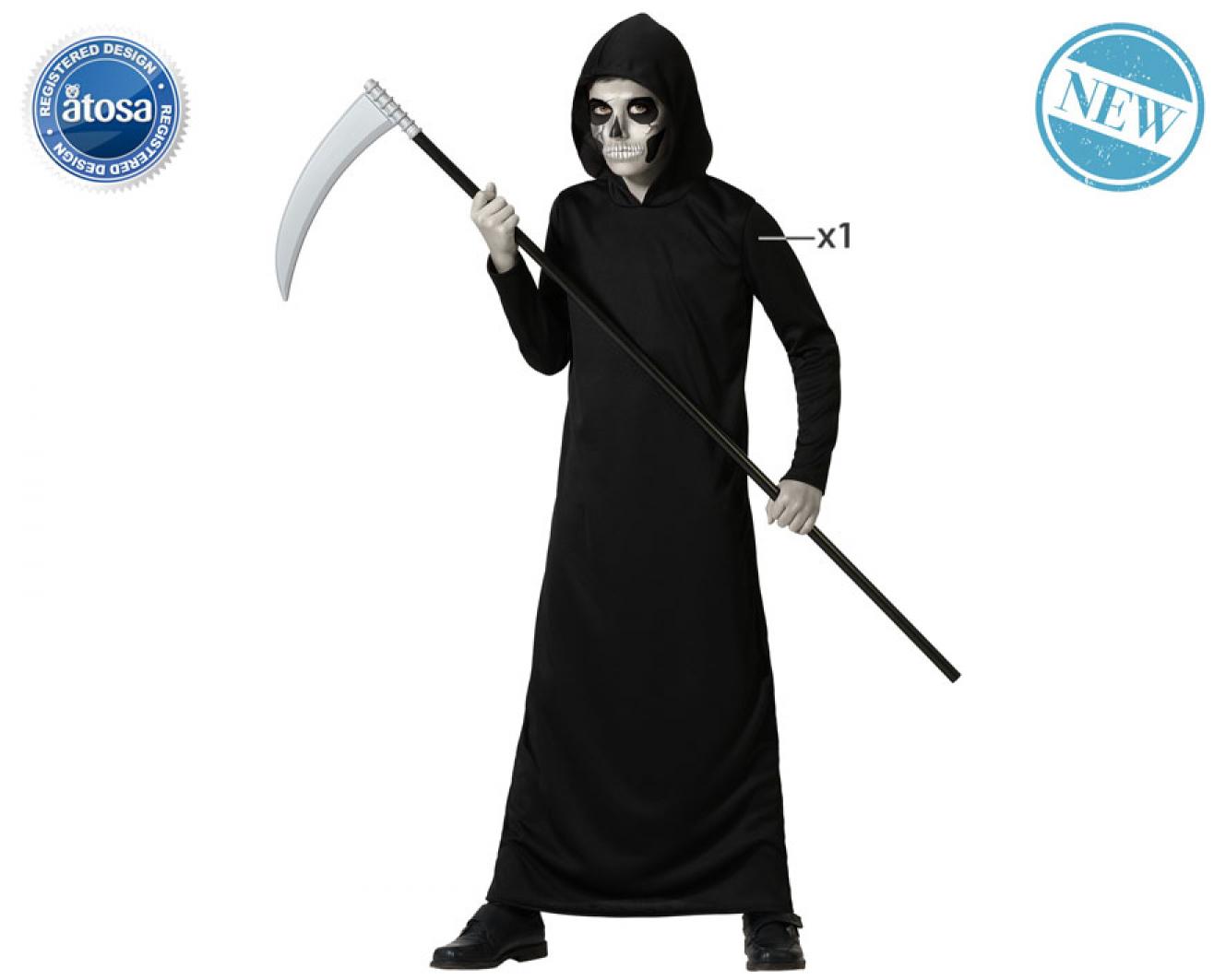 Tunique noire des ténèbres taille 3/4 ans