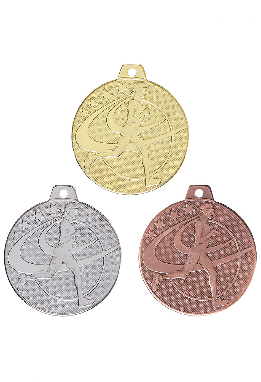 Lot 100 médailles frappées 32mm PROMO livrées foot ou course