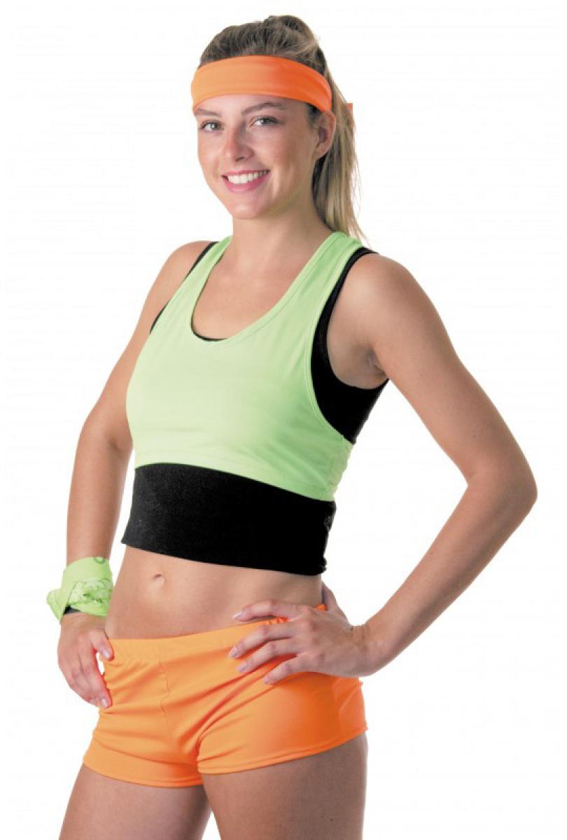 Mini short fluo orange