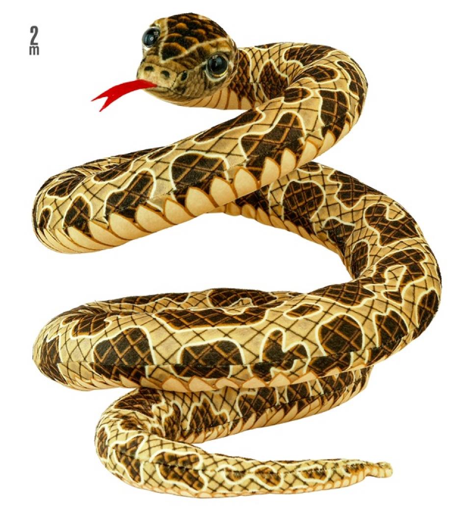 Serpent 200cm en peluche pour décoration Halloween