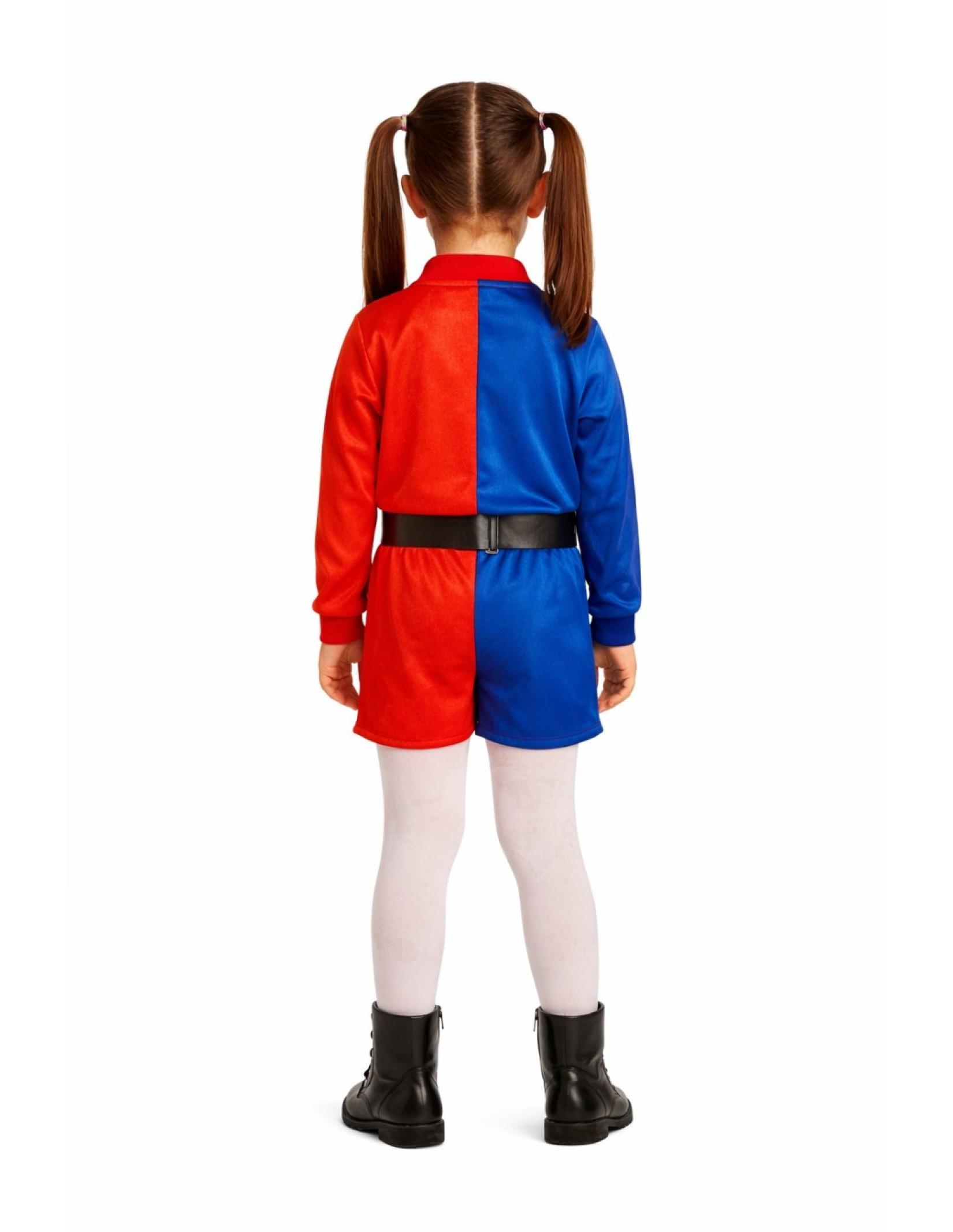 Harley Quinn roge et bleu taille 8/10 ans