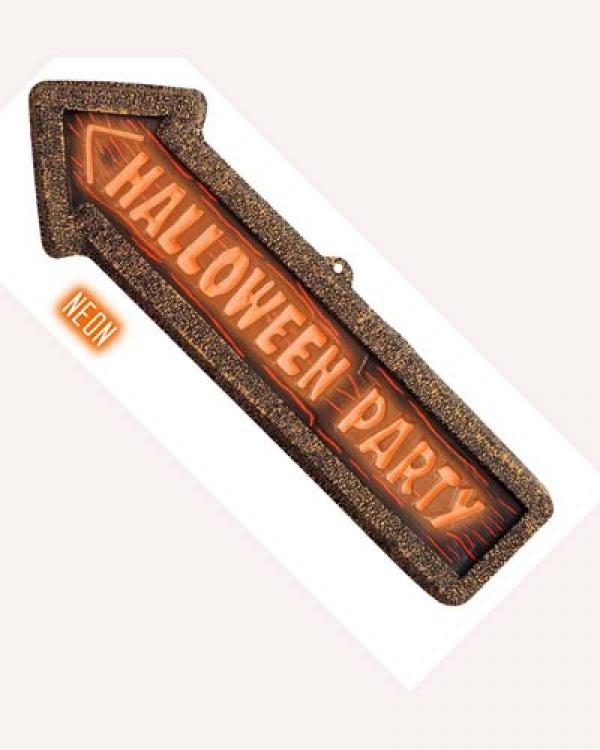 Panneau fleche halloween party